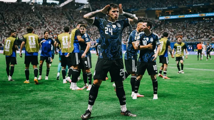La celebración de Enzo Fernández.