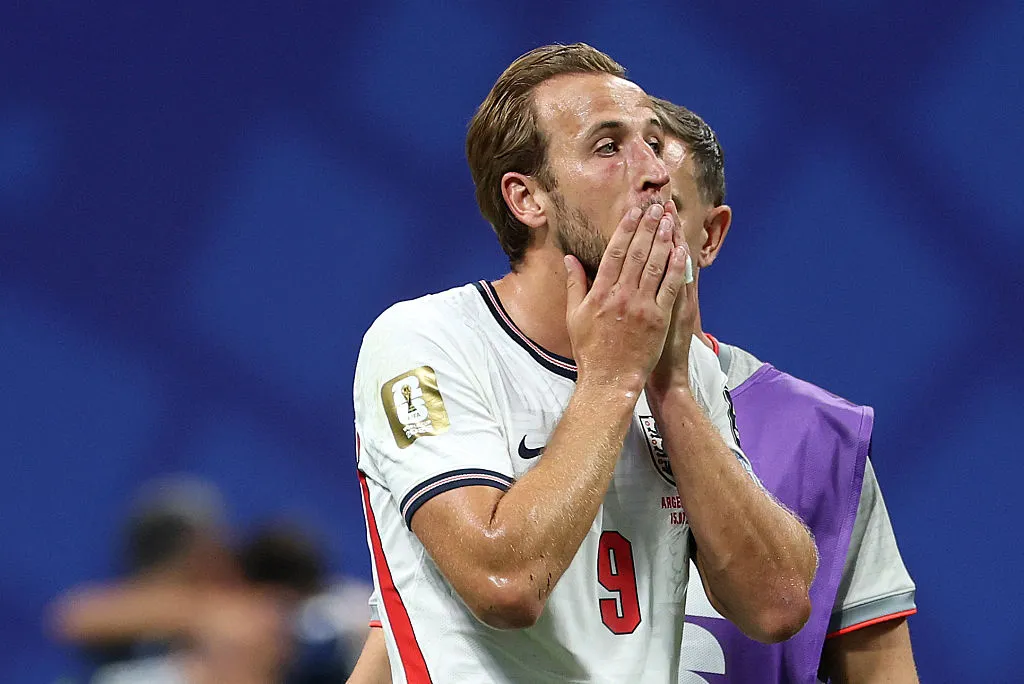Harry Kane tras la derrota de Inglaterra ante Argentina por el Mundial 2026. (Getty Images)