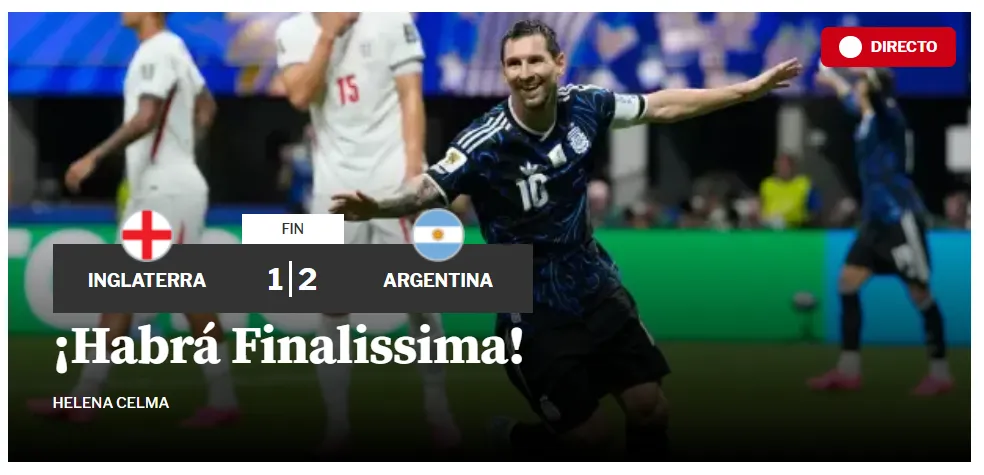 El título de Mundo Deportivo.