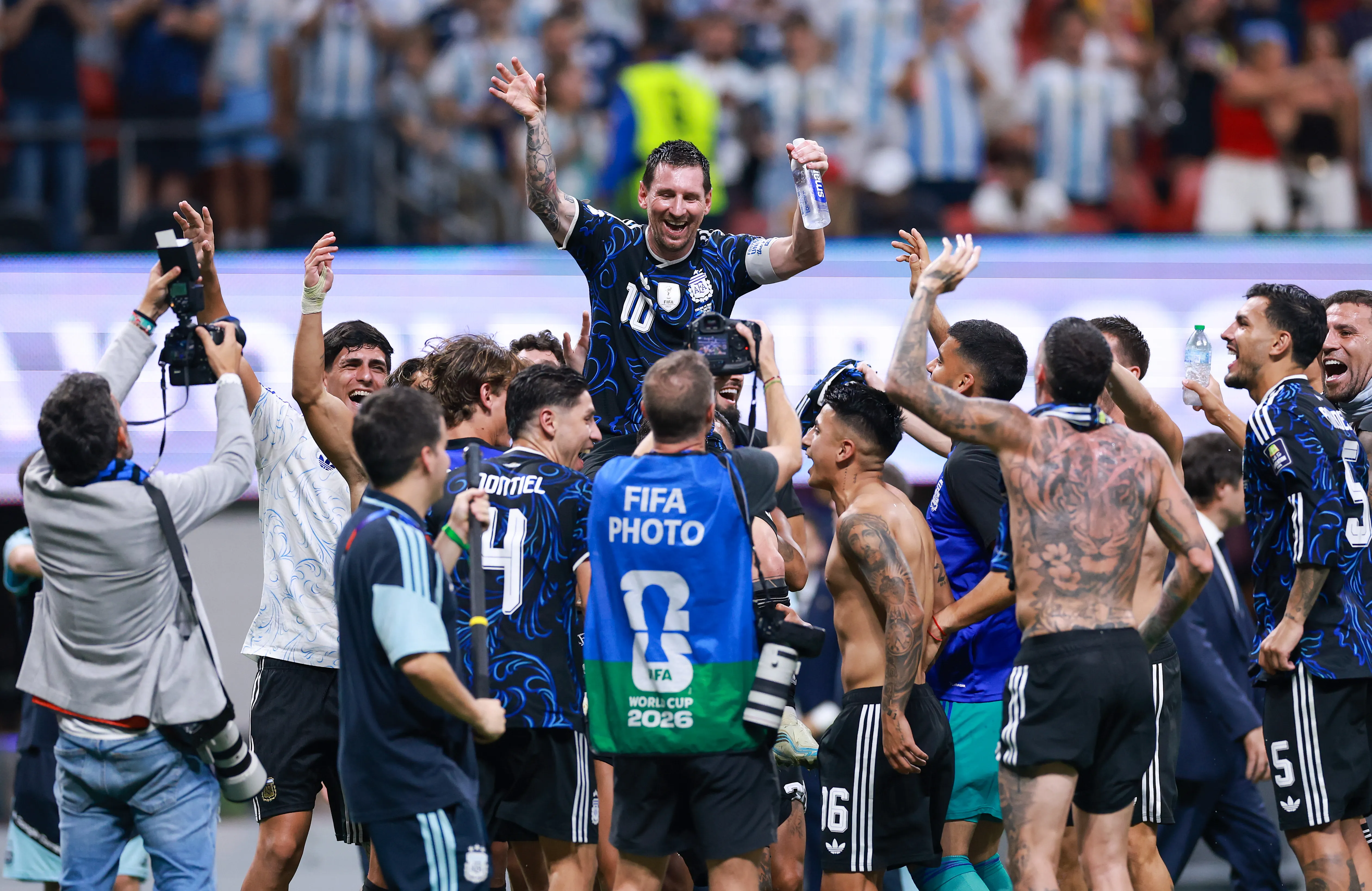 Messi tras la victoria ante Inglaterra. (Foto: Getty)