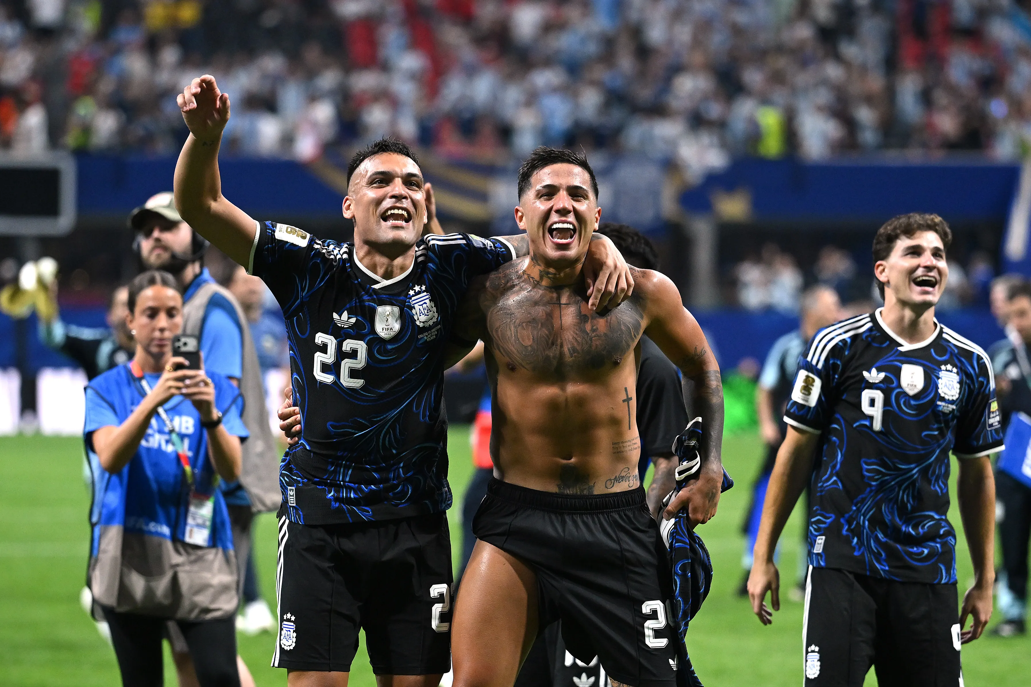 Argentina venció a Inglaterra 2 a 1 en Atlanta. Getty Images.