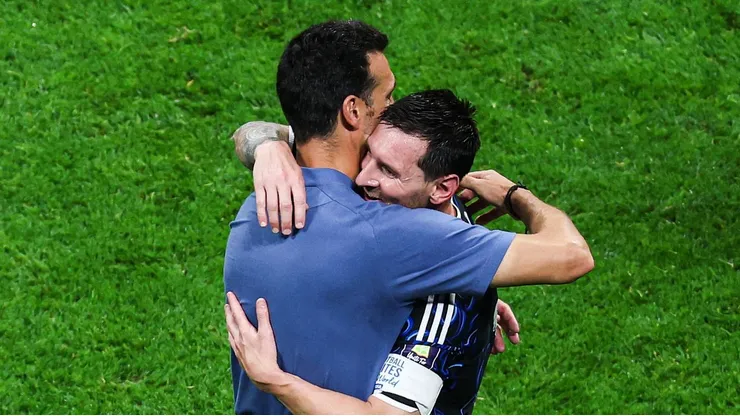 "Historia pura": Las palabras de Messi a Scaloni durante su abrazo