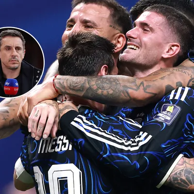 Gary Neville, víctima de sus palabras tras el triunfo de Argentina: "Nos ganaron con fútbol puro"