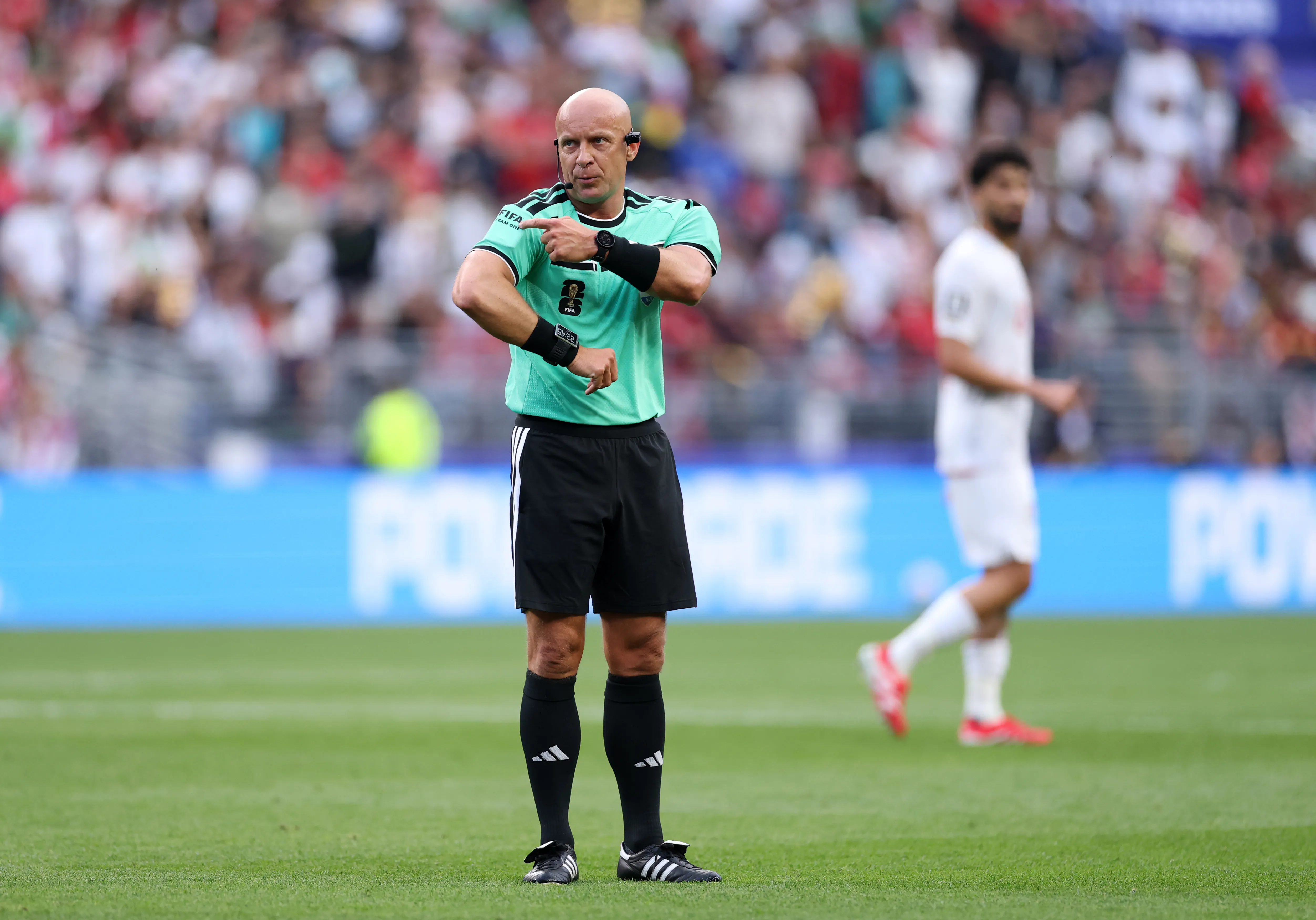 Szymon Marciniak, candidato nuevamente a arbitrar una final de Mundial (Getty)