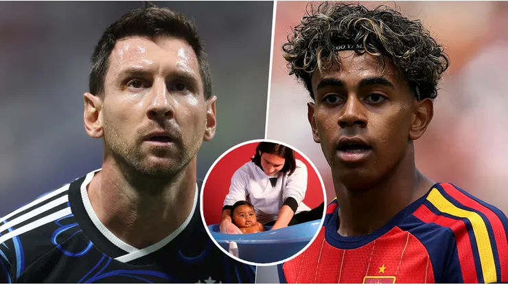 Habló el fotógrafo que inmortalizó a Messi bañando a Lamine Yamal: "Química"
