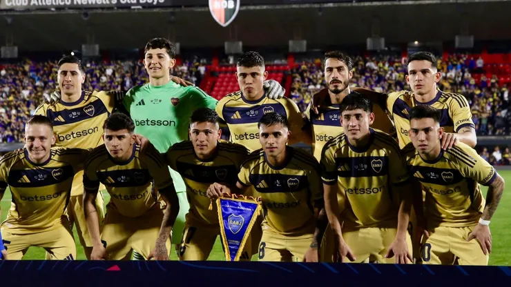 Los titulares de Boca ante Sarmiento.