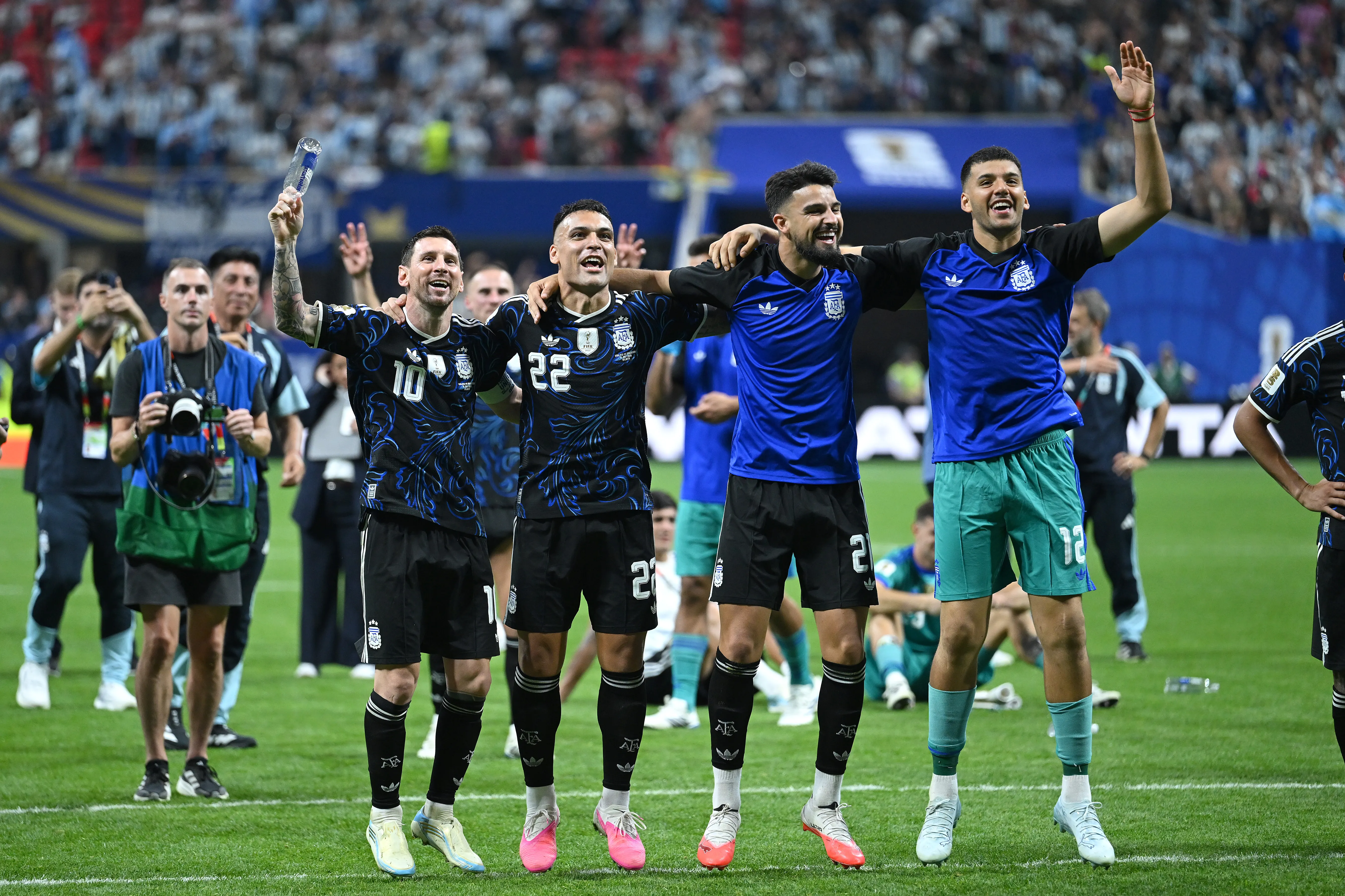 Messi en la victoria histórica ante Inglaterra. (Foto: Getty)