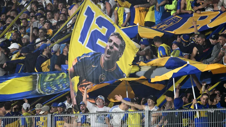 La hinchada de Boca, presente en Rosario.