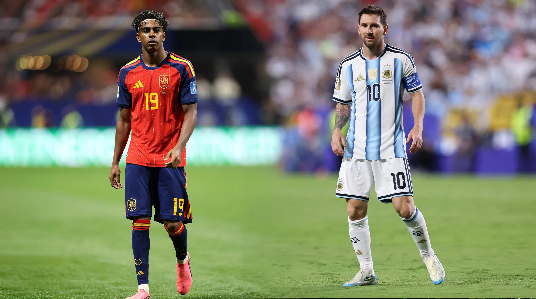 Los uniformes para Argentina vs. España. (Foto: Getty Images)