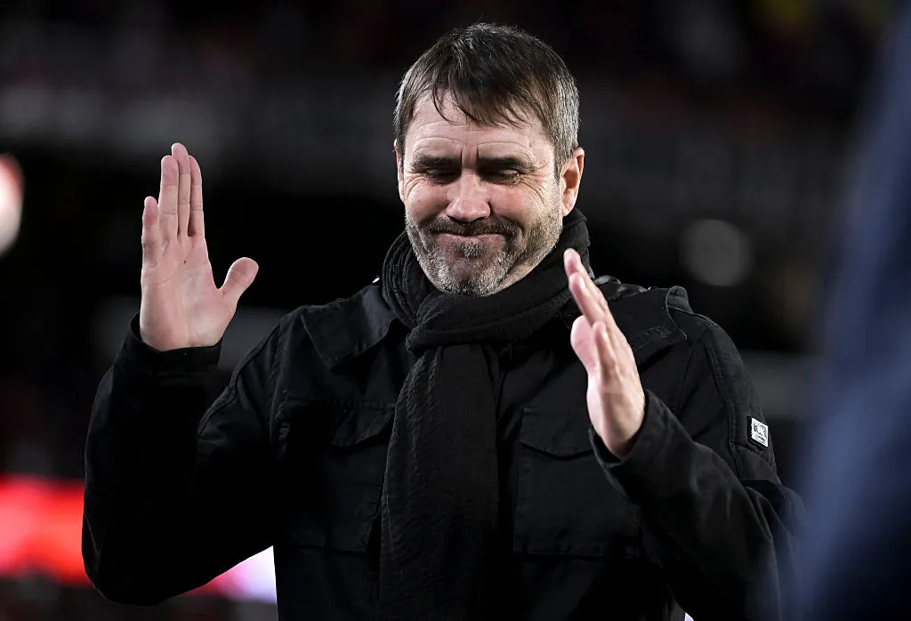 Eduardo Coudet, director técnico de River Plate. (Getty Images)
