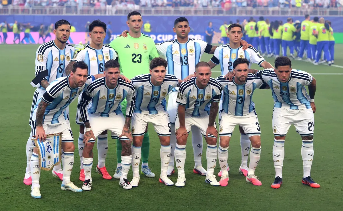El equipo titular de la Selección Argentina. (Getty Images)