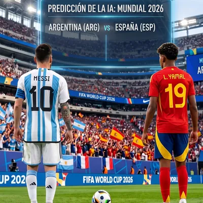 Con minutos y resultados exactos: la predicción de Argentina vs. España por la final del Mundial 2026, según la IA