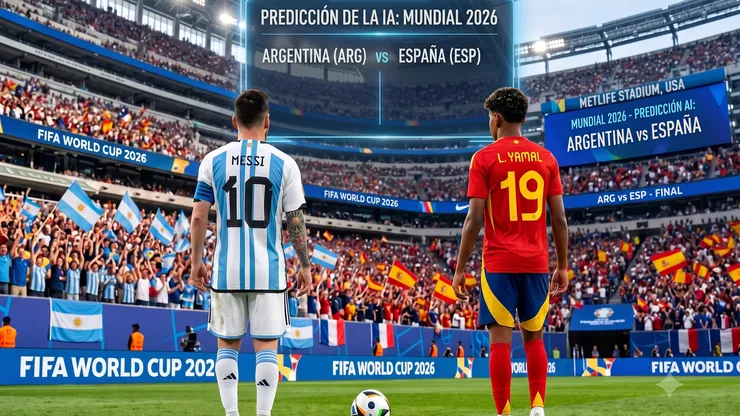 Con minutos y resultados exactos: la predicción de Argentina vs. España por la final del Mundial 2026, según la IA