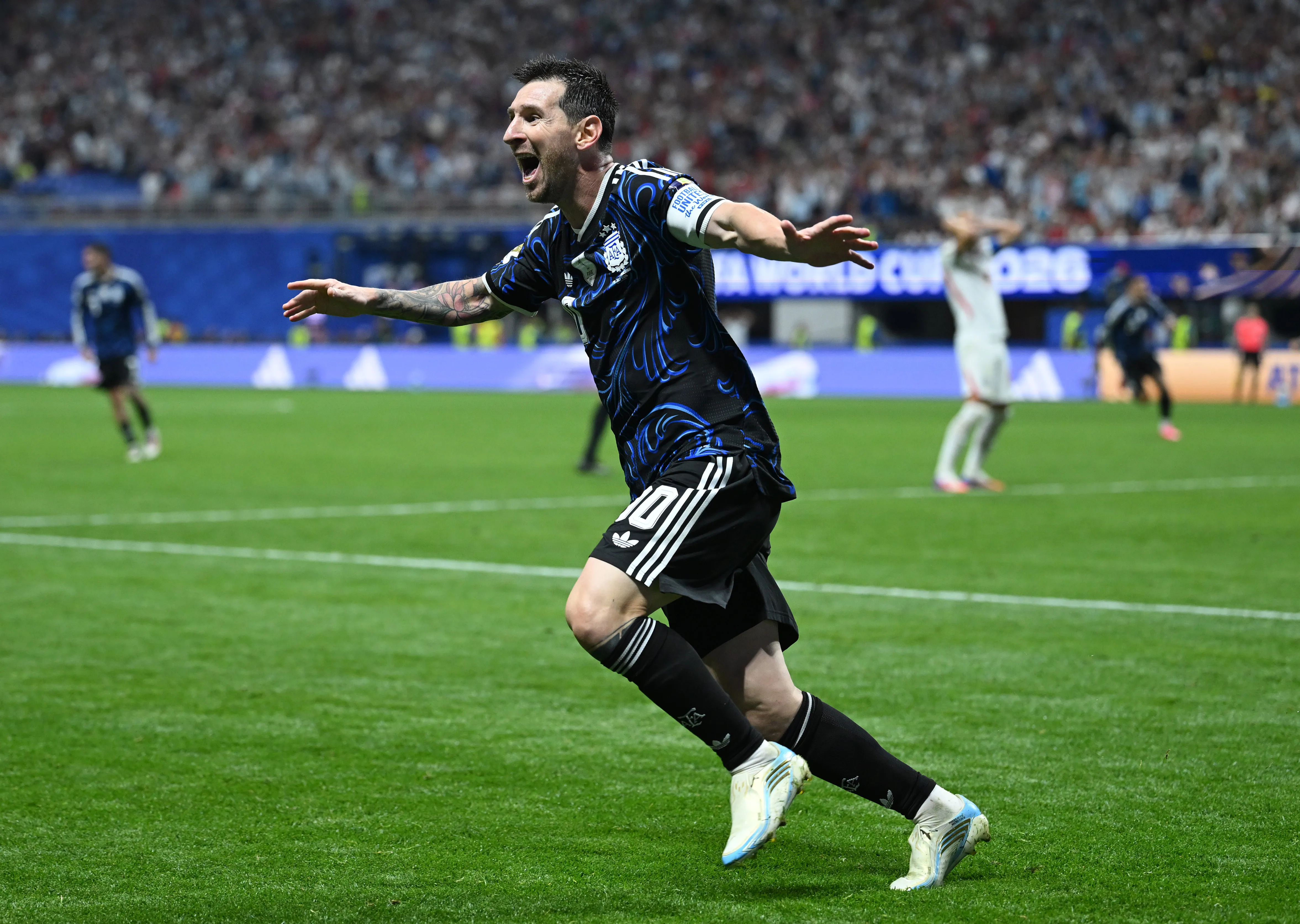 Lionel Messi ante Inglaterra. (Foto: Getty).