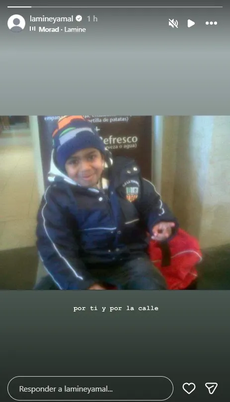 La foto compartida por Yamal. (Foto: Instagram)