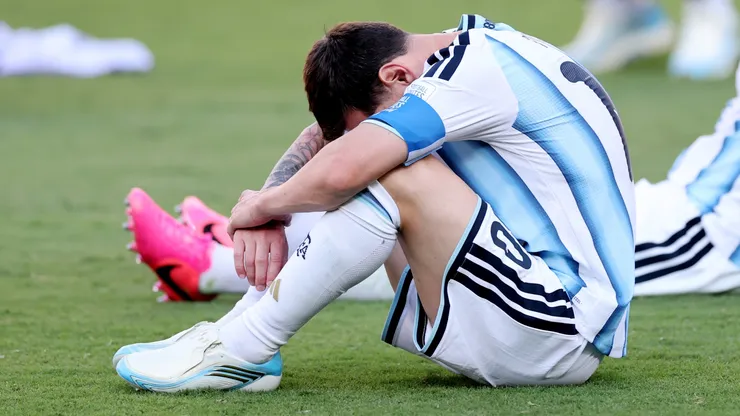 La tristeza de Lionel Messi.