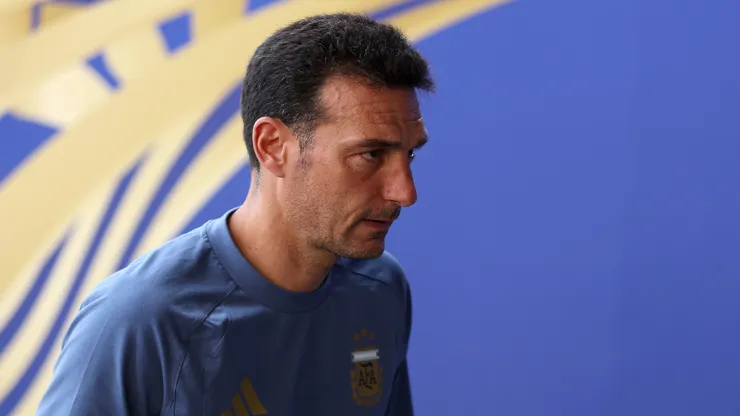 Lionel Scaloni, dolido por el resultado pero orgulloso.