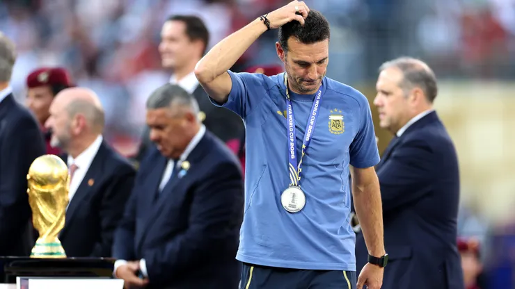 Lionel Scaloni nunca bajó del podio desde que es DT de la Selección Argentina.