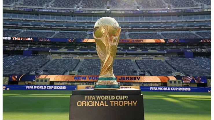 El trofeo de la Copa del Mundo de la FIFA.