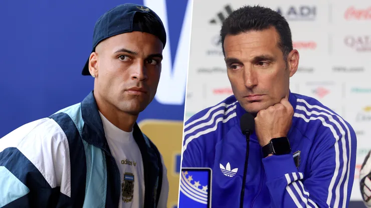 Lautaro Martínez y Lionel Scaloni en el Mundial 2026.