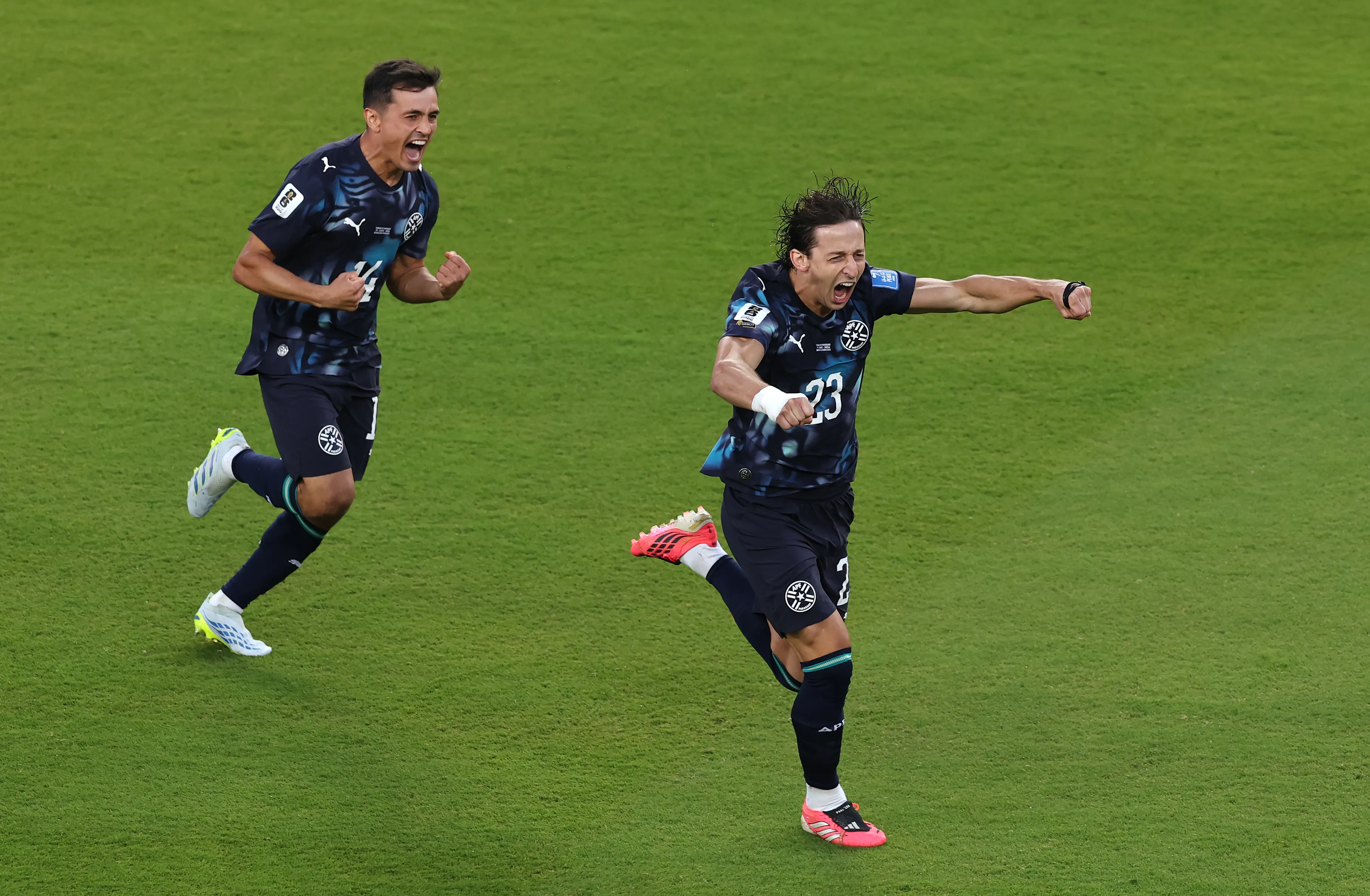 Galarza Fonda tras marcar ante Turquía en el Mundial. (Foto: Getty).