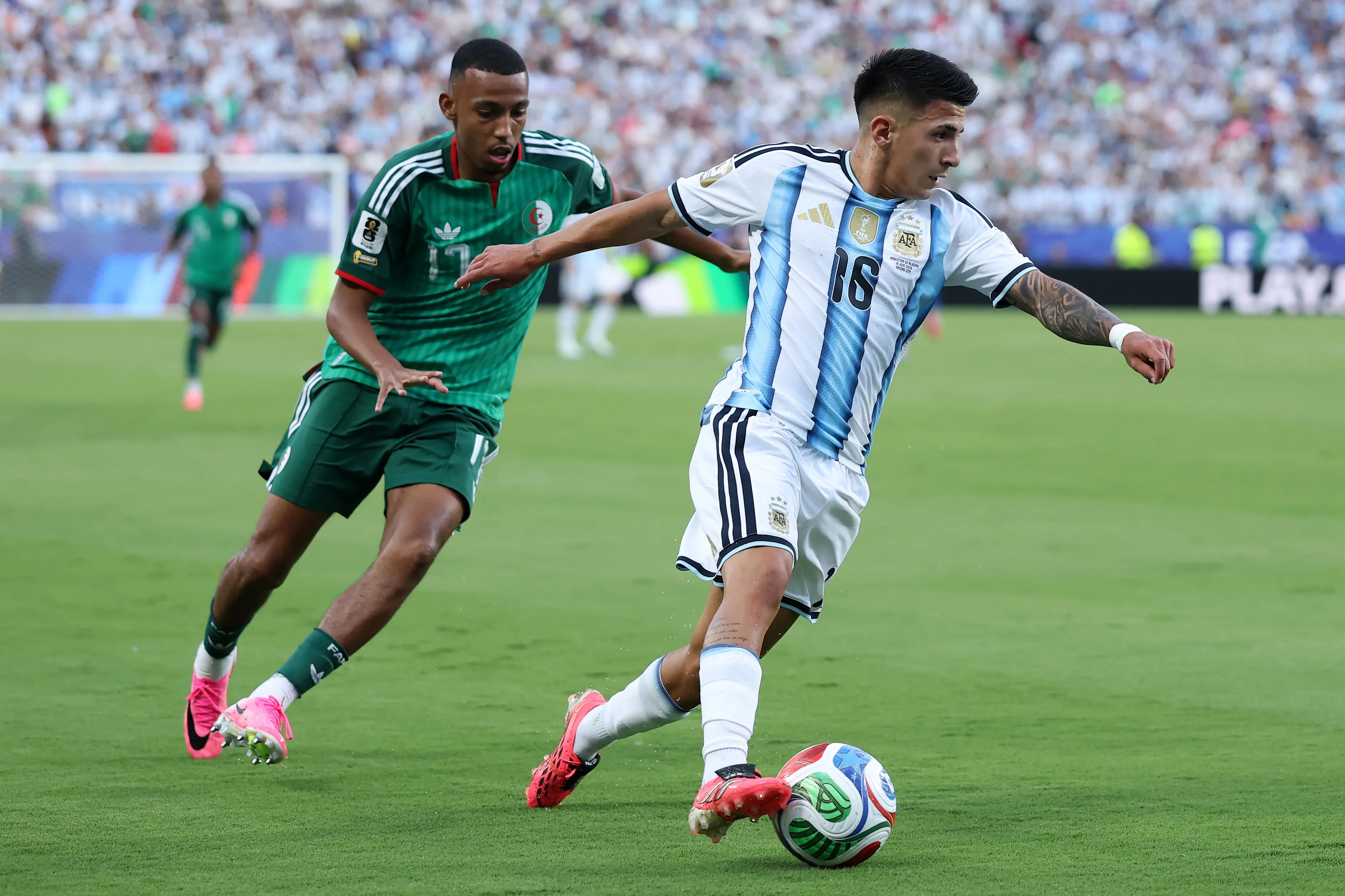 Thiago Almada en el partido frente a Argelia por el Mundial 2026. Getty Images.