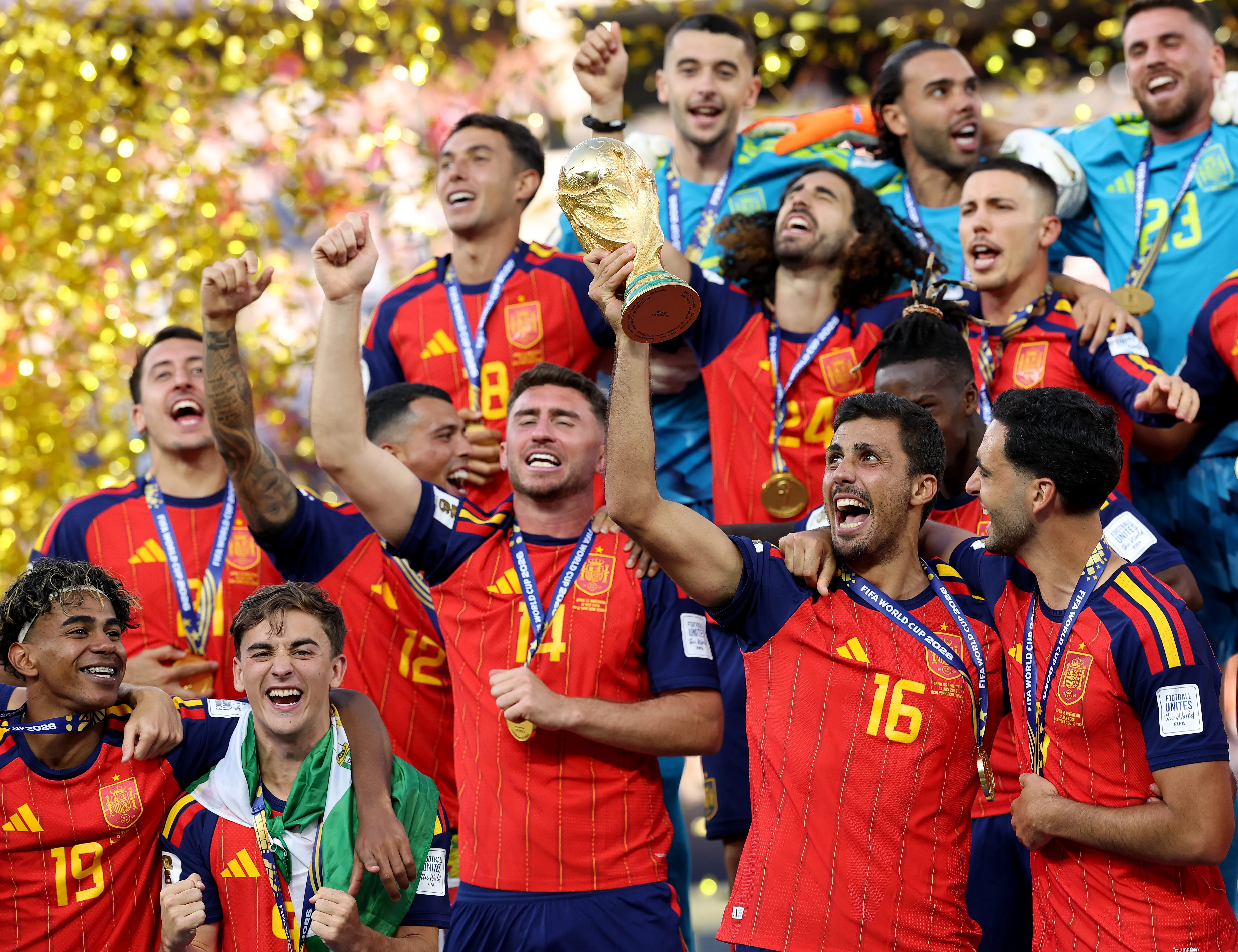 España se coronó campeón de la Copa del Mundo 2026. Getty Images.