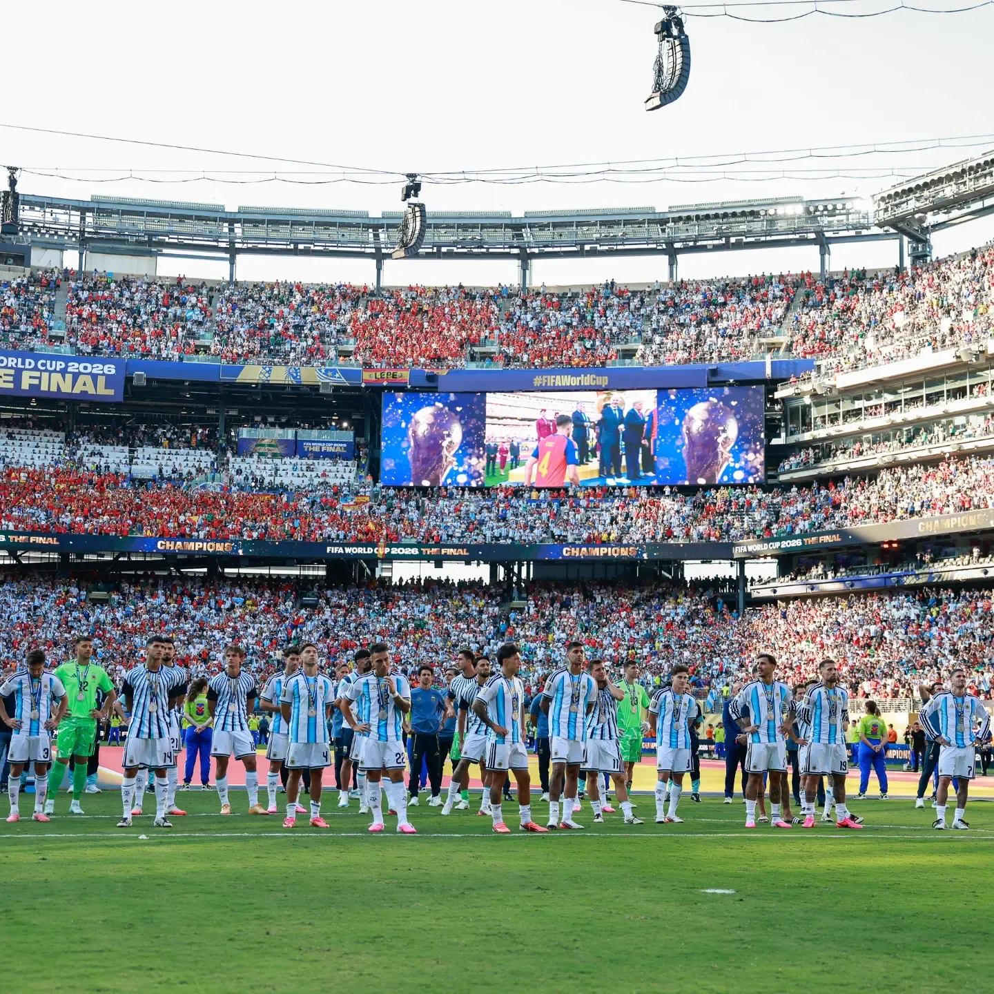 Argentina recibió 33 millones de dólares por jugar la final. Foto AFA.