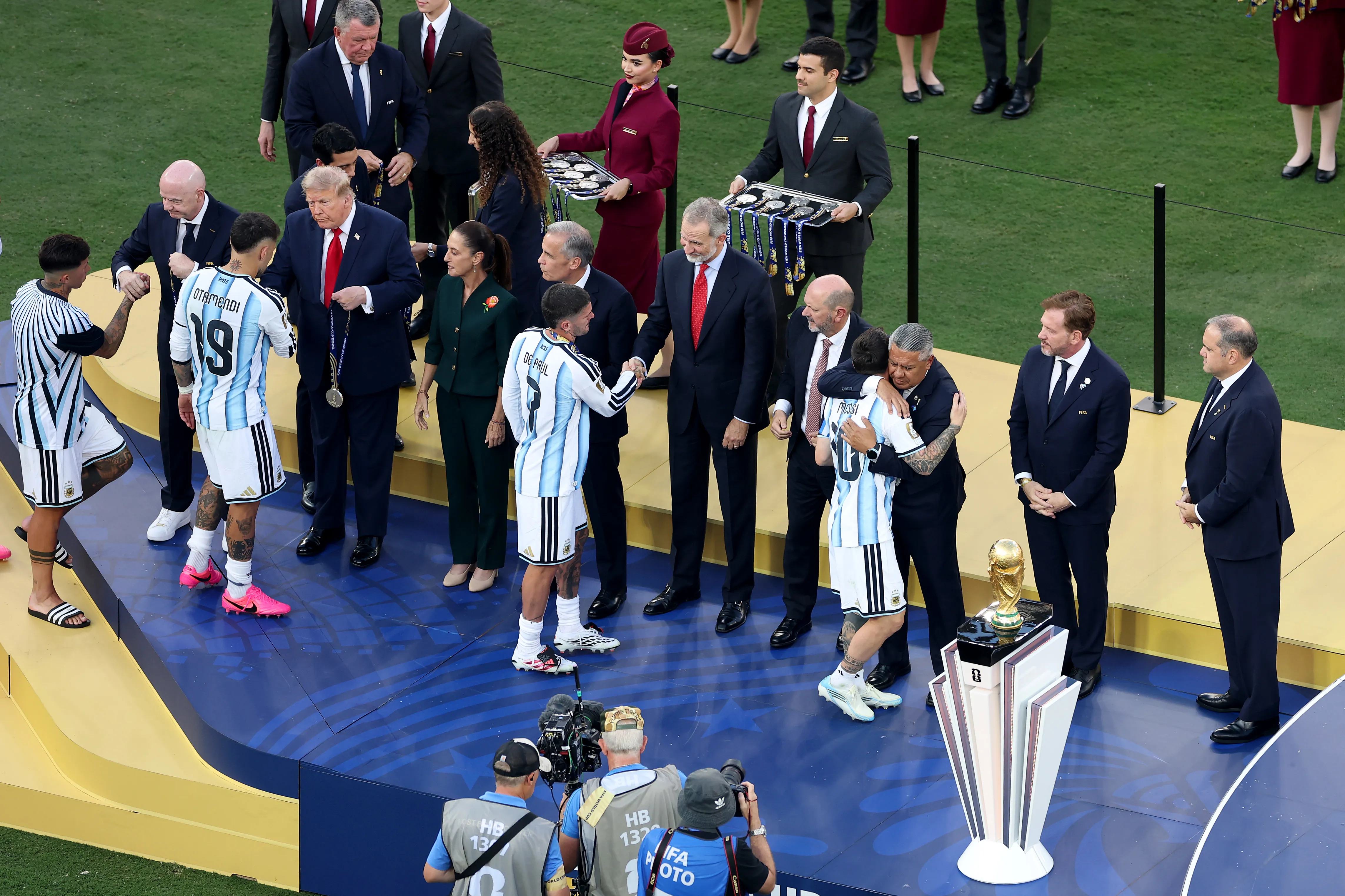 Claudio Tapia en la entrega de premios del Mundial 2026. Getty Images.