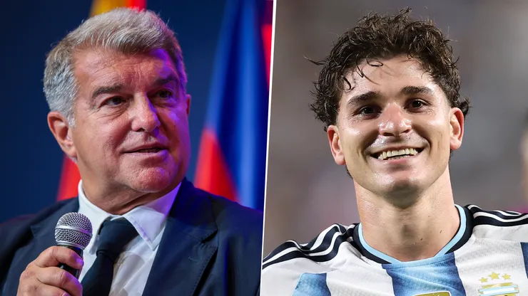Joan Laporta pretende que Julián Alvarez diga claramente que quiere vestir la camiseta del Barcelona para presionar al Atlético de Madrid a negociar.