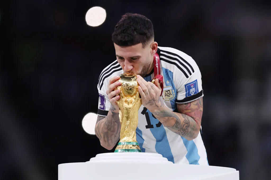 Nicolás Otamendi en la Selección Argentina. (Getty Images)
