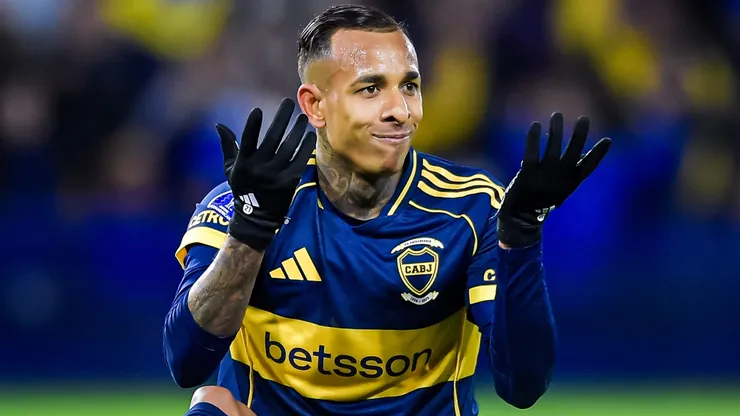 Sebastián Villa, delantero de Boca.