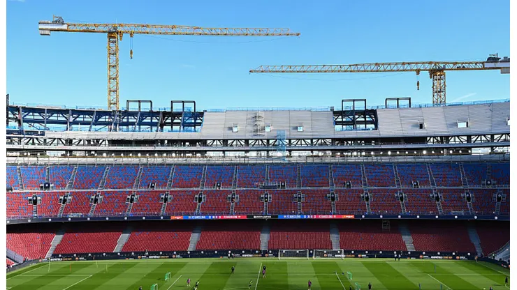 Camp Nou, estadio de Barcelona, en remodelaciones.