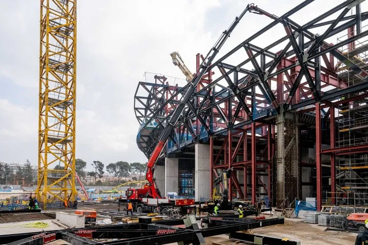 Camp Nou, estadio de Barcelona, en remodelaciones.
