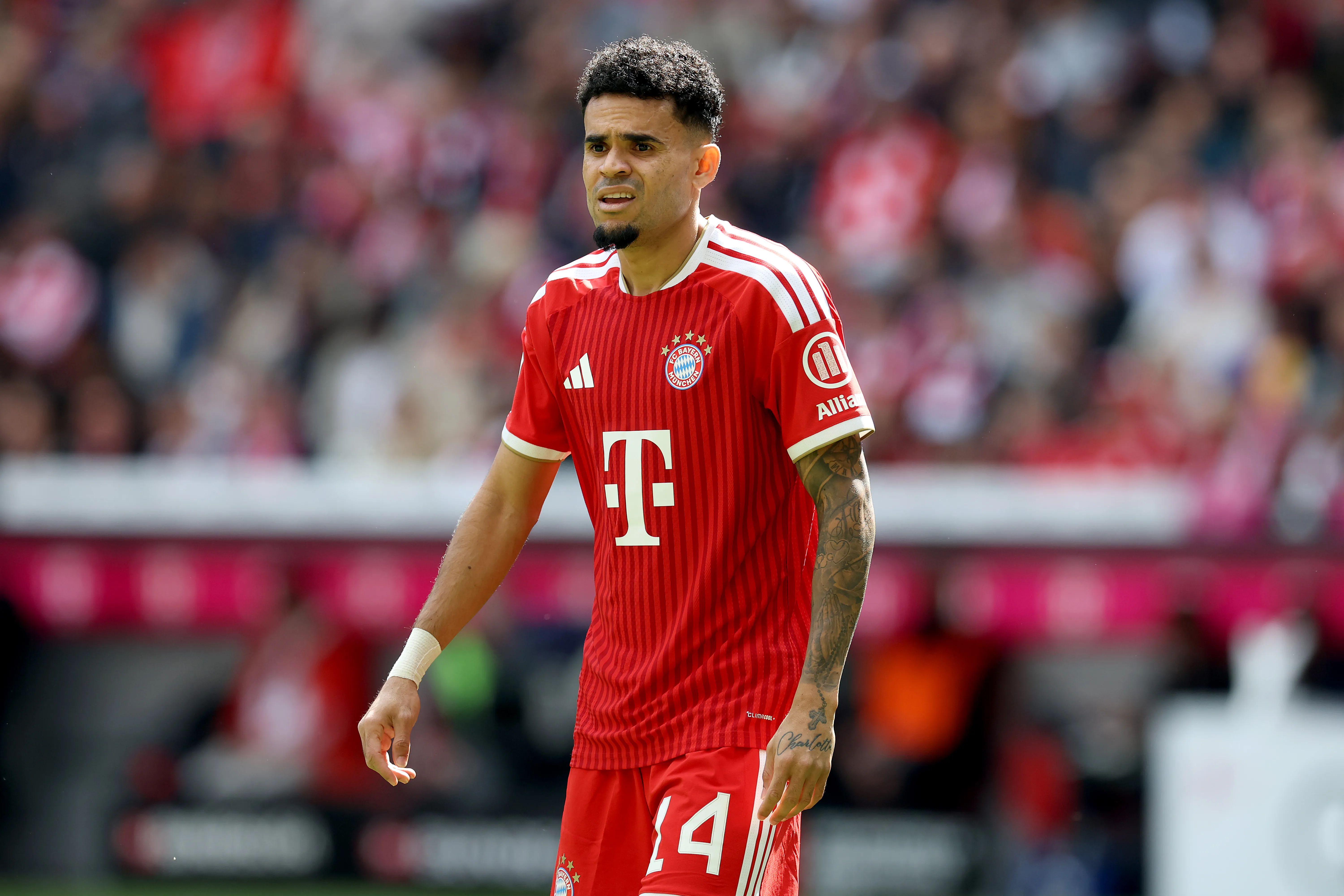 Luis Díaz, futbolista de Bayern Múnich. (Alexander Hassenstein/Getty Images)