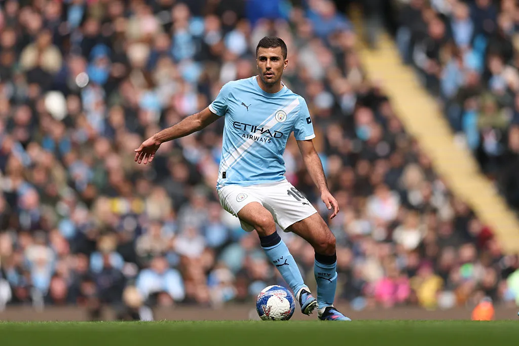 Rodri, en su última temporada de contrato con Manchester City. (Getty)