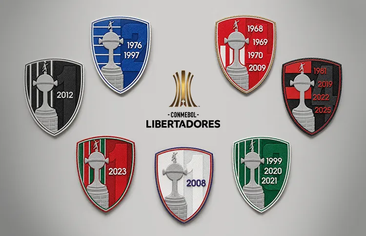 Así serán los parches de los campeones de Libertadores. (Foto: Conmebol).