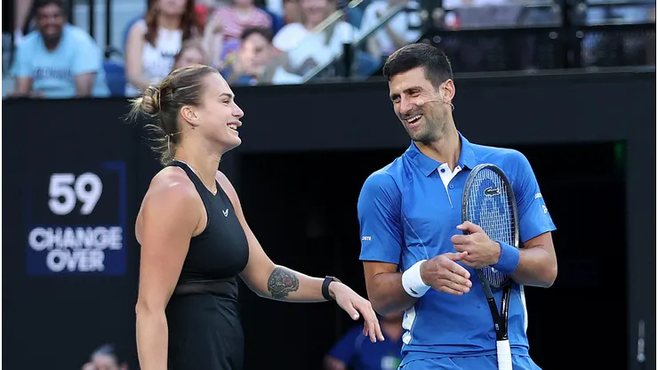 Djokovic y Sabalenka unen fuerzas para jugar dobles en el US Open 2026