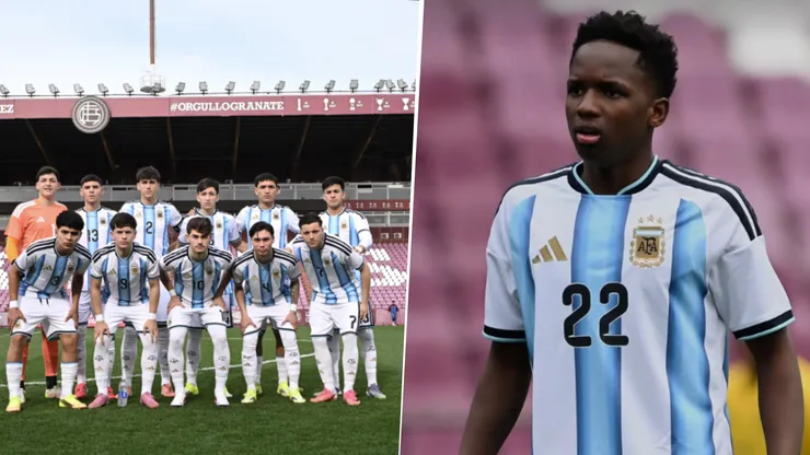 Kiki Ramos, futbolista que nació en Haití, debutó en la Selección Argentina Sub 17.