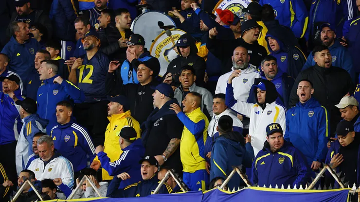 Los hinchas de Boca vs. O'Higgins.
