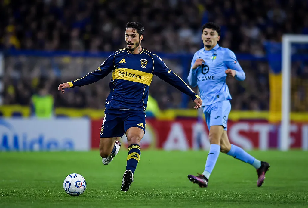 Nicolás Figal, defensor de Boca vs. O’Higgins. (Getty Images)