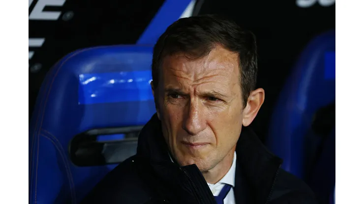 RANCAGUA, CHILE - JULY 30: Head coach Rodolfo Arruabarrena of Boca Juniors looks on from the bench during the Copa CONMEBOL Sudamericana second-leg match between O'Higgins and Boca Juniors at El Teniente Stadium on July 30, 2026 in Rancagua, Chile. (Photo by Marcelo Hernandez/Getty Images)