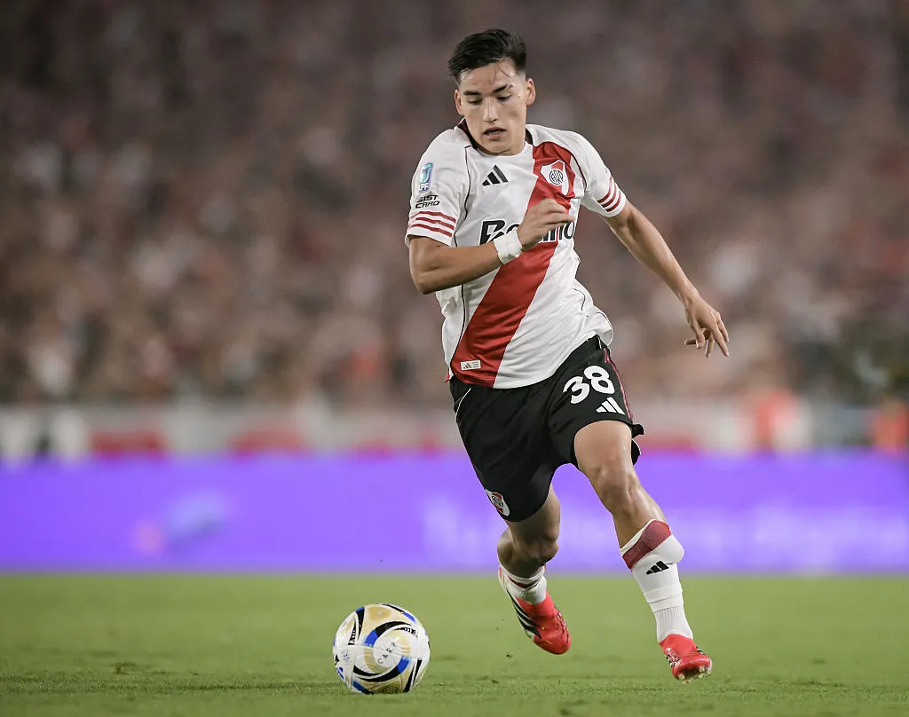 Ian Subiabre, delantero de River. (Getty Images)