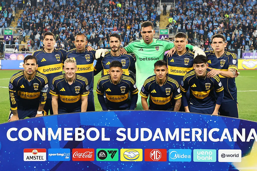 Los futbolistas titulares de Boca vs. O’Higgins. (Getty Images)