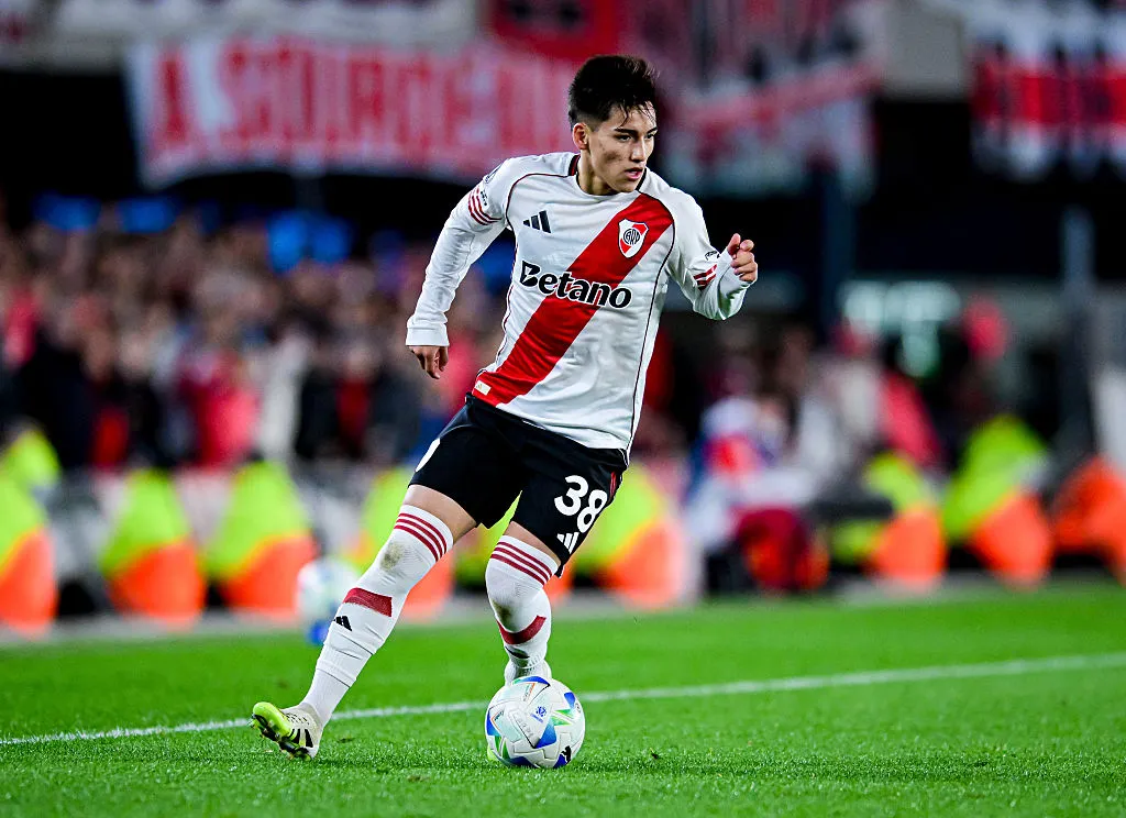 Ian Subiabre, durante su etapa en River. (Getty Images)