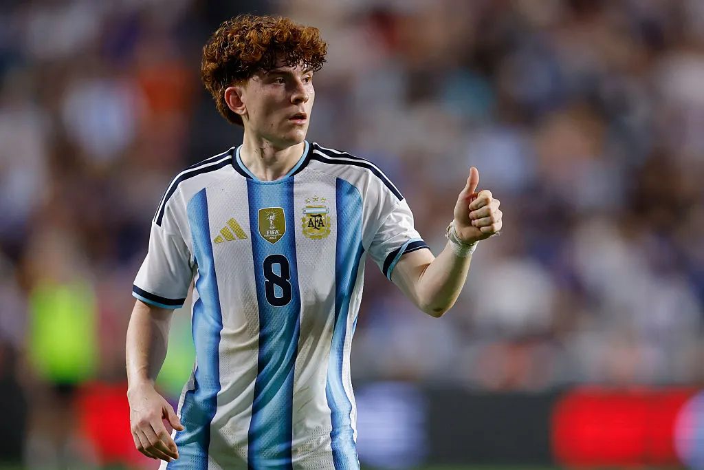 Valentín Barco, en el Mundial 2026 con la Selección Argentina. (Getty Images)