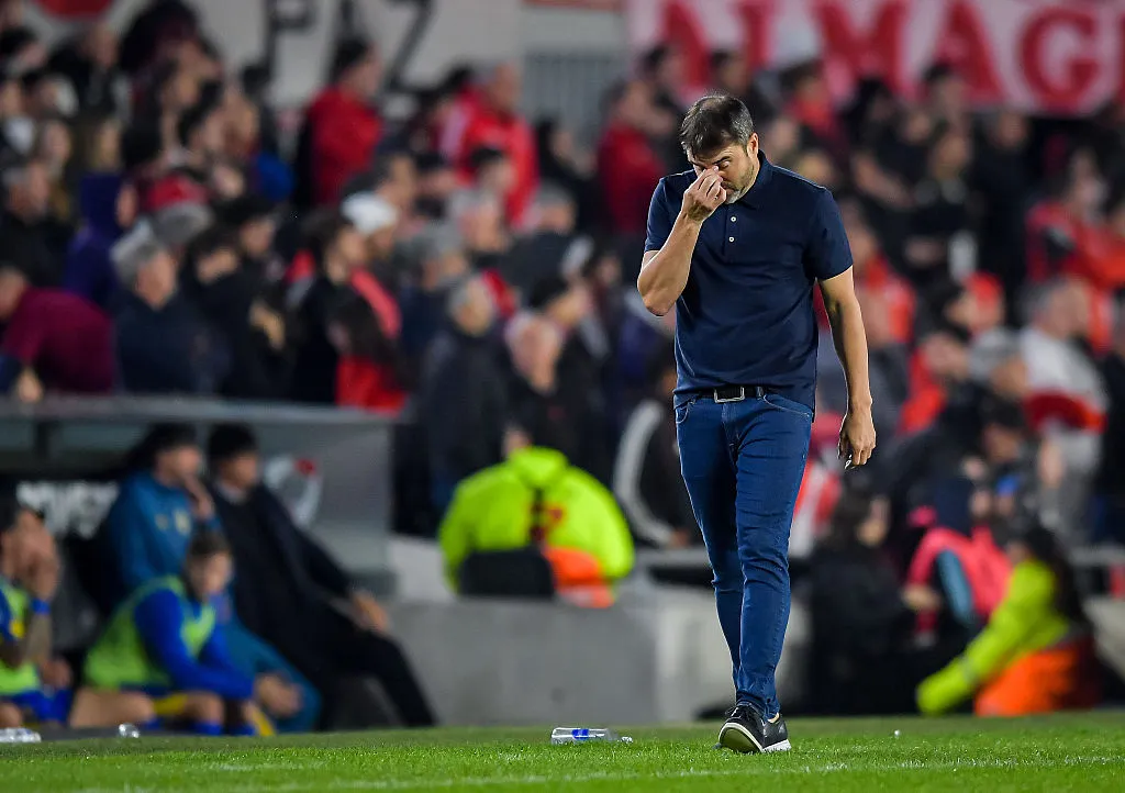 Eduardo Coudet, director técnico de River Plate. (Getty Images)