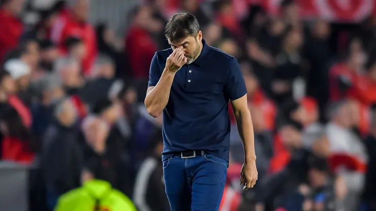Eduardo Coudet en la derrota ante Rosario Central.