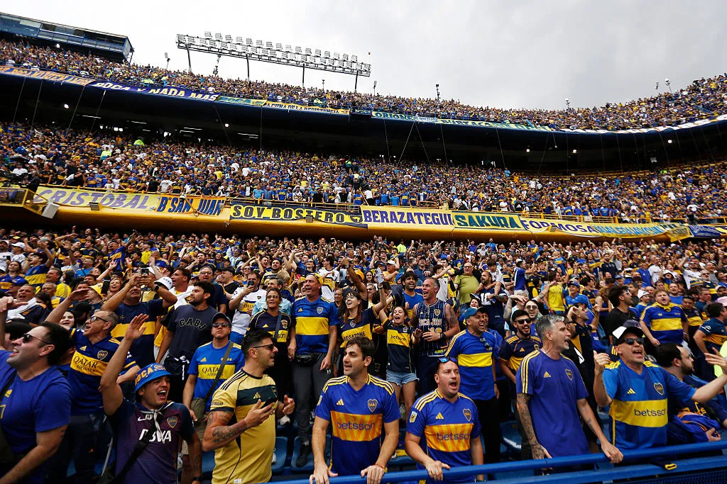 Los abonados de Boca en La Bombonera. (Getty Images)