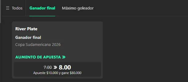 Tomada de bet365 el 21/07/2026